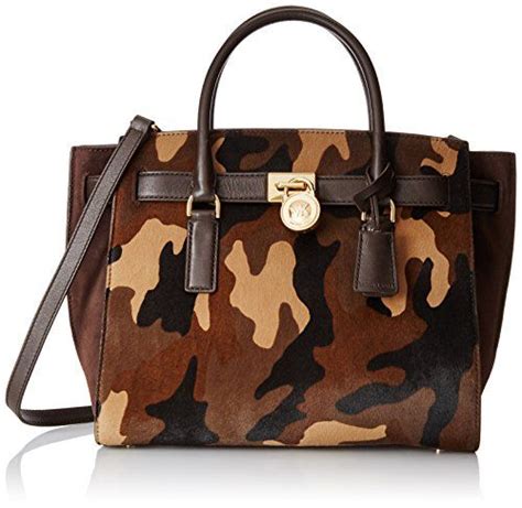 Michael Kors Large Hamilton Traveler Tote in Duffel Camo Haircalf